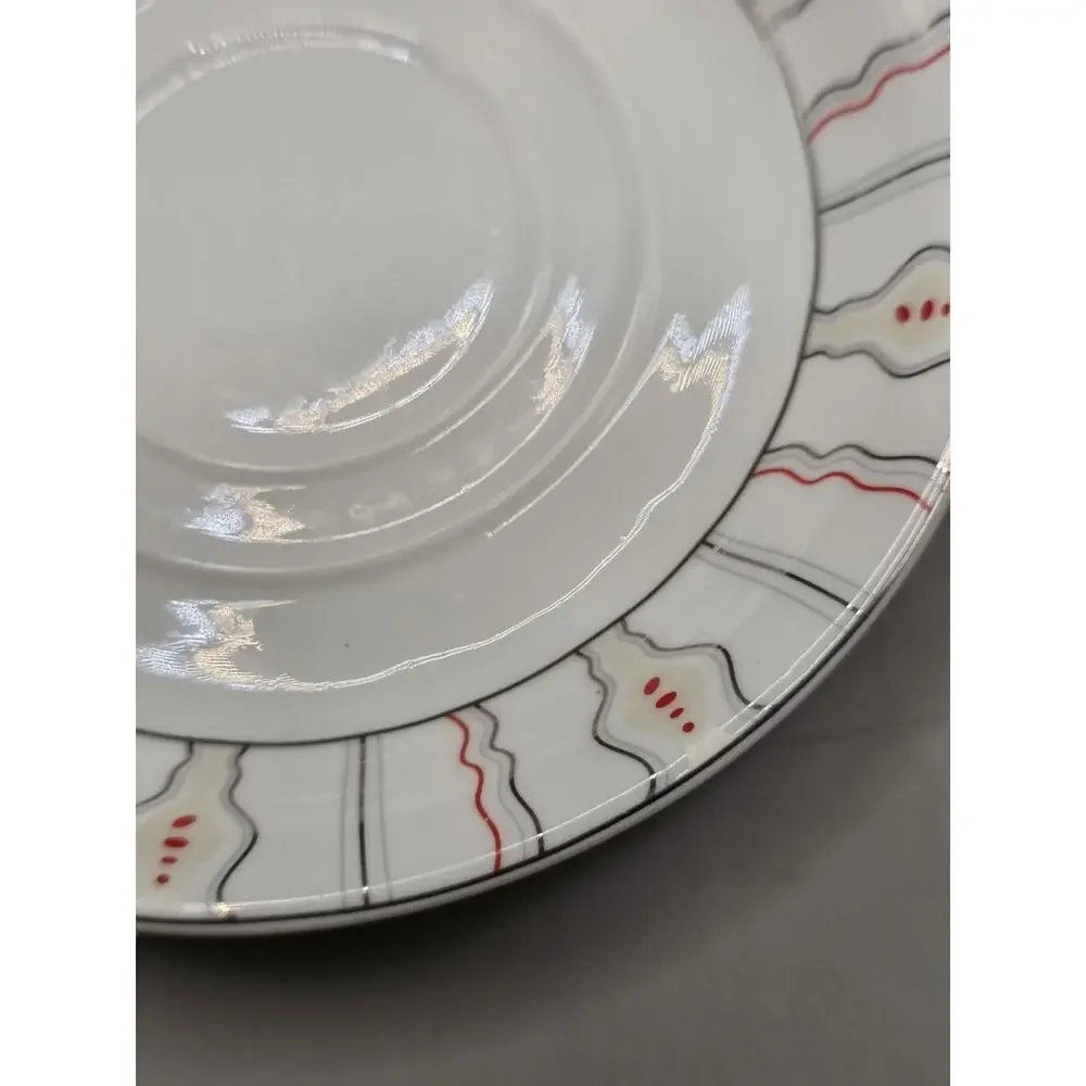 Lot of 6 Vintage Myott Son & Co Kendal Saucer Plates Art Deco England MCM